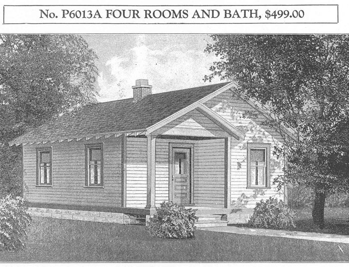 Illustration of a catalog house - 4 rooms and a bath, $499.00
