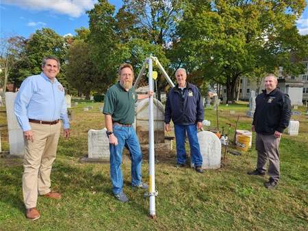 Commissioner Deputy Director Stephen Shaw, Paul Wood, Keith Titus and Joe Barilla.