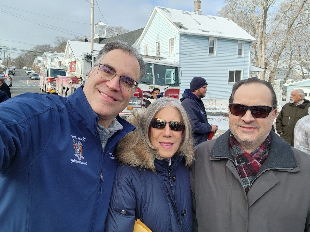 (l-r) Assemblyman Christian Barranco, Commissioner Deborah Smith and Randolph Councilmember Lou Nisivoccia.