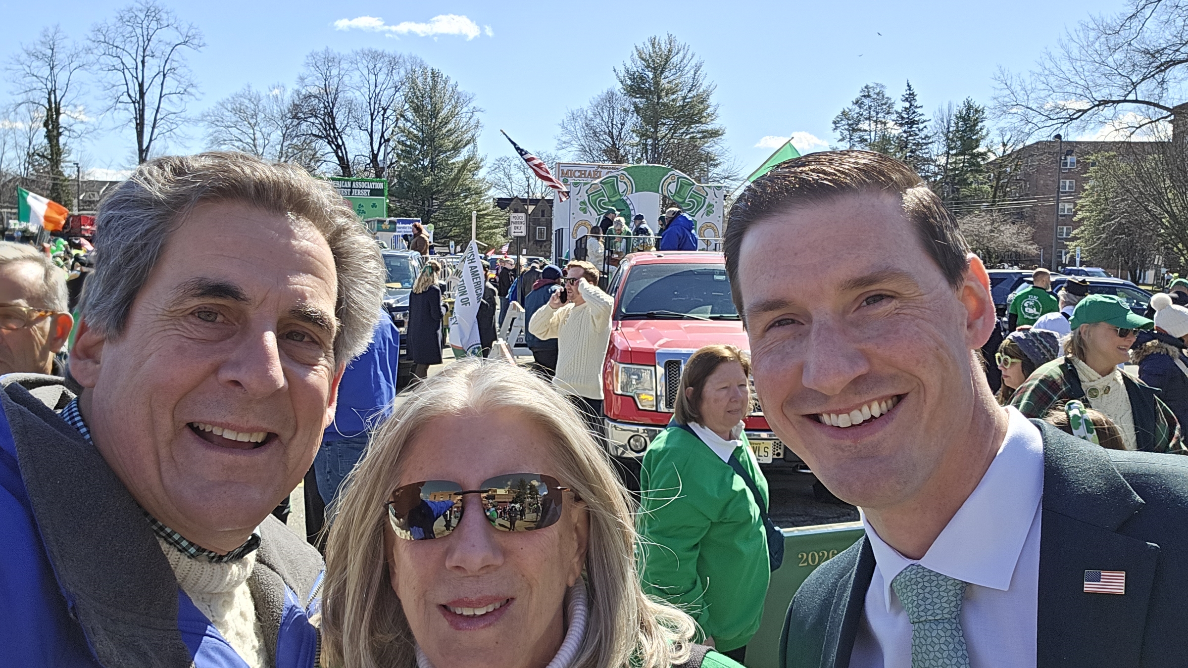 Commissioners SHaw and Smith at the parade