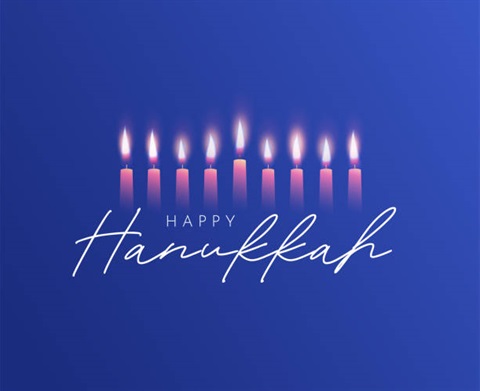 Hanukkah Picture of a Menorah
