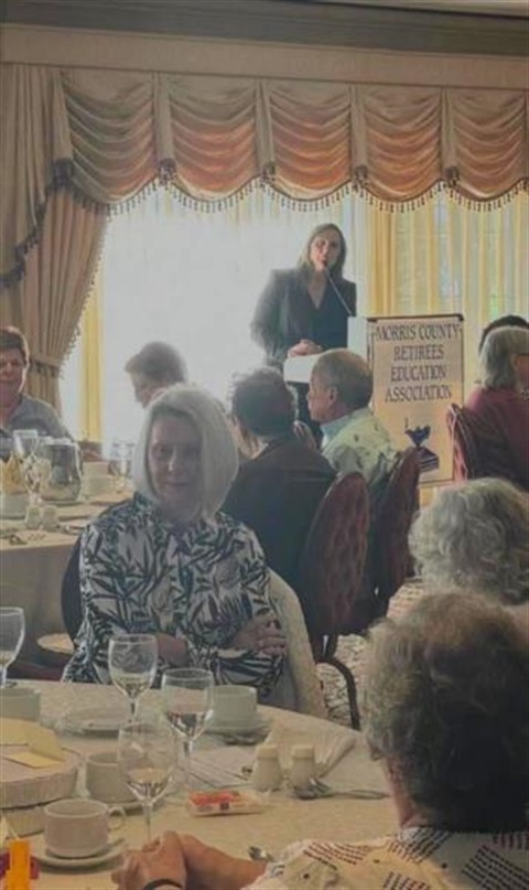 Surrogate Darling Speaking With Morris County Retirees Education Association