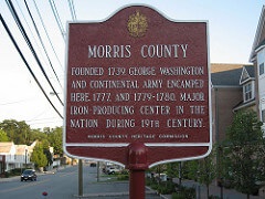 Morris County historic marker