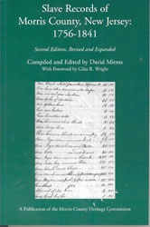 Slave Records of Morris County, NJ book cover