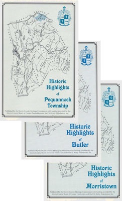 Tour brochures of Pequannock, Butler, and Morristown