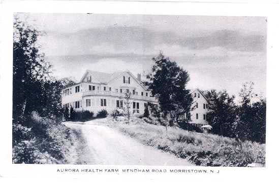 Postcard of the Health Farm in the snow