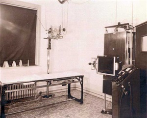 An early x-ray machine.