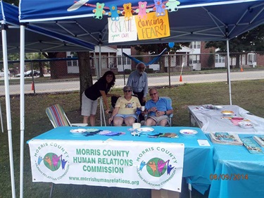 Members of the Commission were at Neighborhood House’s Community Family Day in Morristown. Denise Lanza, Harshad Anjaria, Sue and Meyer Rosenthal.