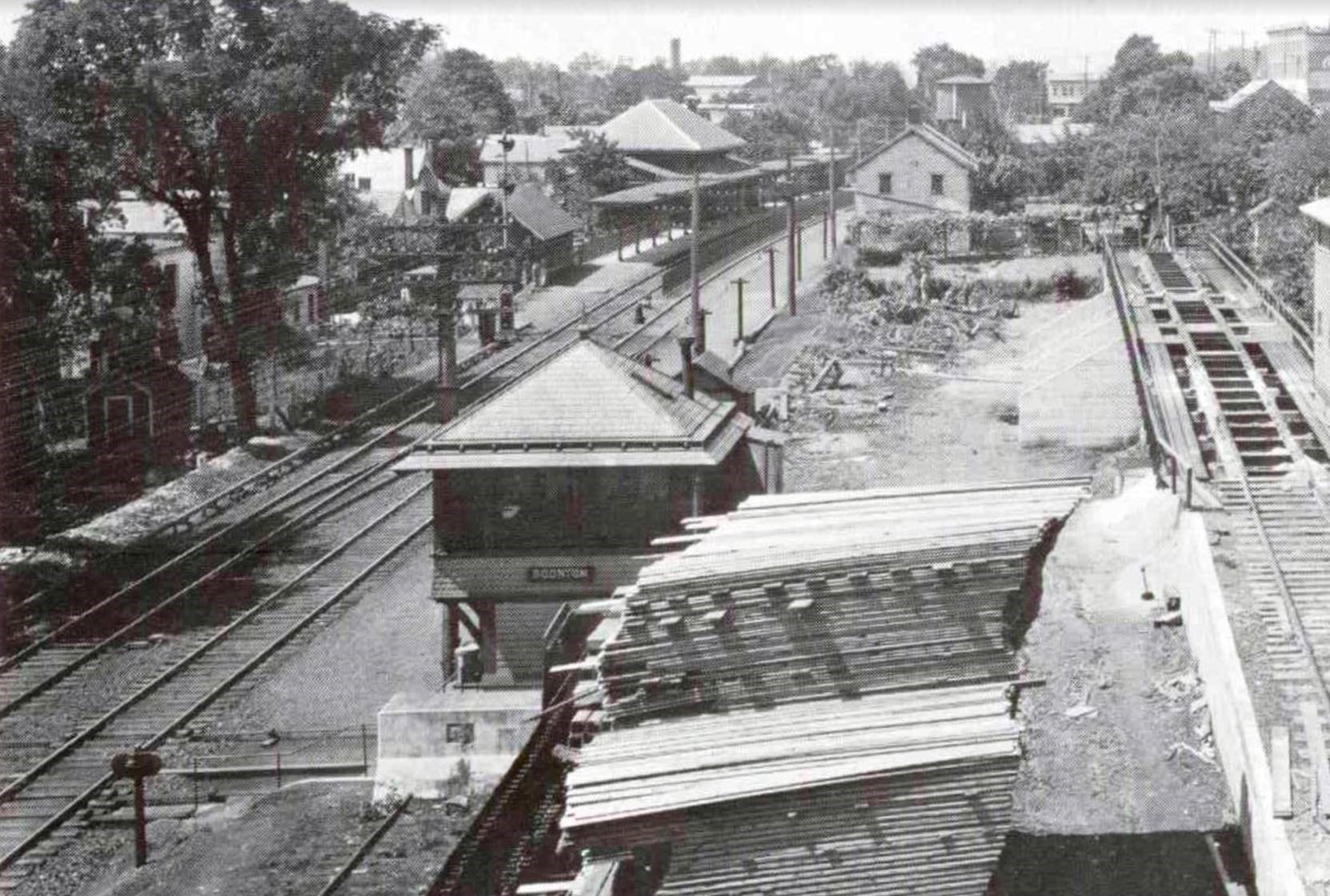 Overhead view of Boonton Station