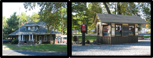 Outside of the Whippany Railway Museum