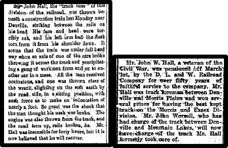 Article about Hall's accident