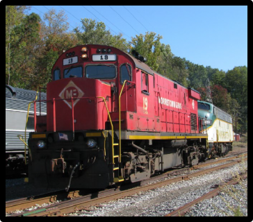 Red train engine