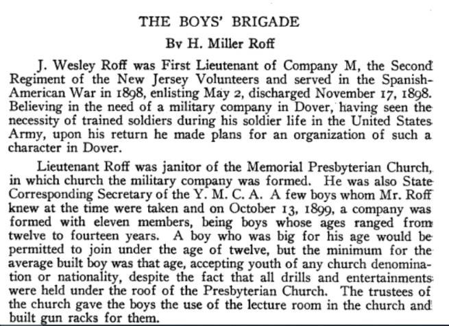 Excerpt from Dover Dates 1722-1922 about John Roff
