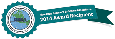 NJ Governor's Environmental Excellent 2014 Award Recipient ribbon