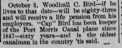 Woodhull Bird article, The Bernardsville News, Sept. 6, 1907