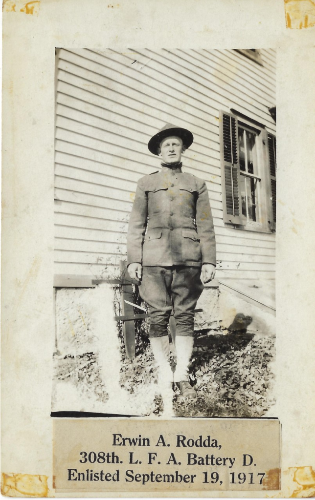 Erwin A. Rodda in uniform