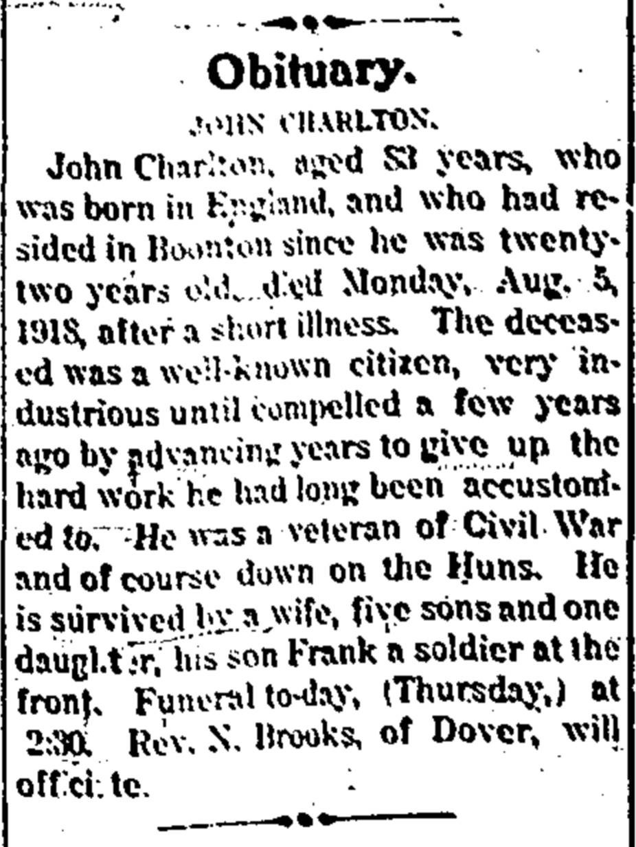 John Chalton's obituary