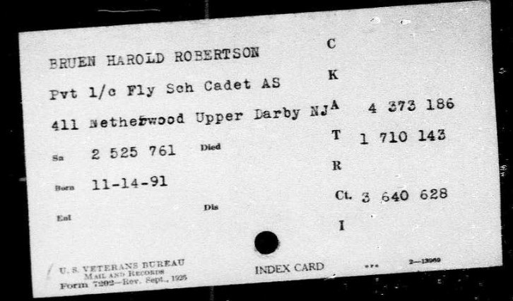 Harold Bruen Veteran Index Card.jpg