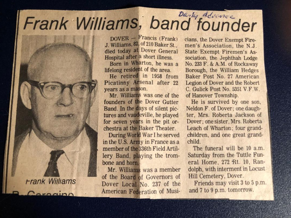 Francis Williams' obituary