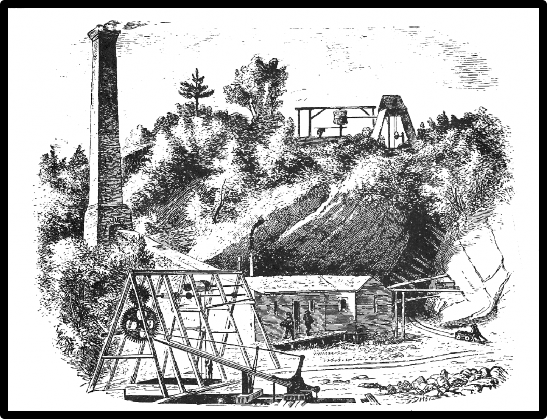 Illustration of a mining compound