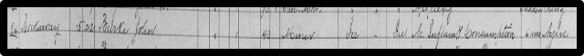 Burke's name in a census log