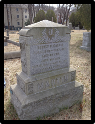 Martin's headstone