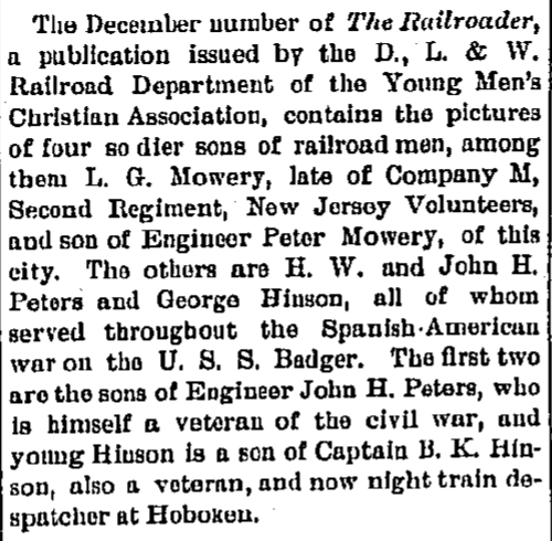 Lester Mowery article, Dover Iron Era, Dec. 23, 1898