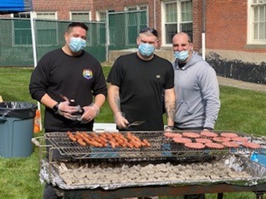Grilling at Coming Out Day, Oct. 9, 2021