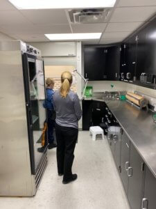 Highlands Assessor Laura Tramontin observes Morris County Sheriff's Office Detective Lieutenant Laura Flynn conducting a procedure in the CSI Section. 