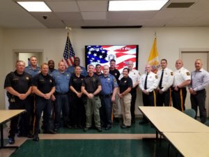 Morris County Sheriff James M. Gannon and Morris County Correctional Facility Command Staff with Facility Corporals on August 4, 2020.