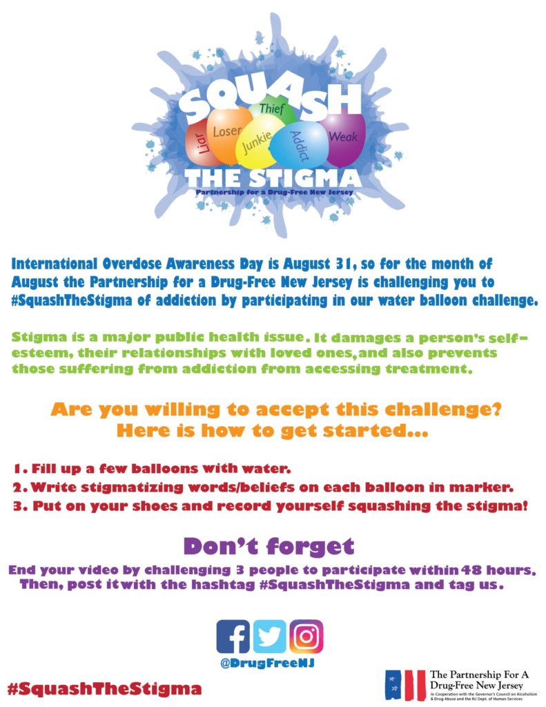 Squash the stigma poster. Text repeated below.