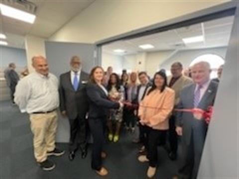 Morris County officials celebrate at the open house