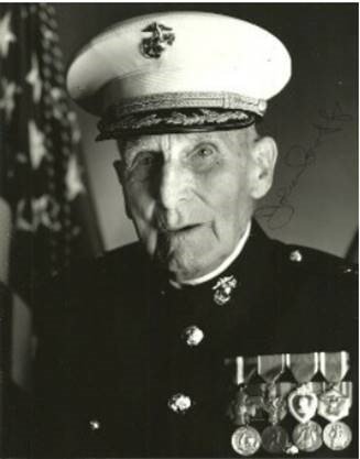 Brigadier General John Groff in his later years, wearing his uniform