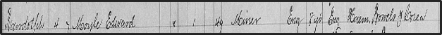 Moyle's name in a census log
