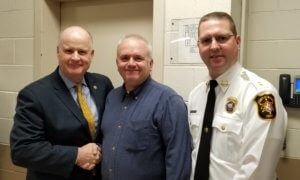 Morris County Sheriff James M. Gannon, Captain James Janzen, Morris County Correctional Facility Warden Christopher Klein 
