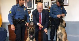 Morris County Sheriff Gannon and the K-9 unit