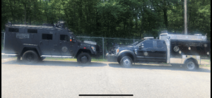 Vehicles used by the Morris County Office of Emergency Management Special Operations Group and the Morris County Sheriff's Emergency Response Team (SERT).