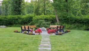 Garden of Hope dedication to Saint Clare's Hospital