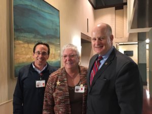 Morris County Sheriff James M. Gannon at Morristown Medical Center
