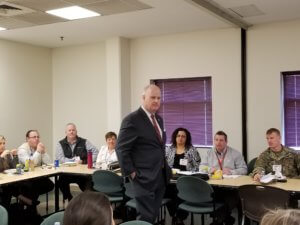 Morris County Sheriff James M. Gannon with Leadership Morris class