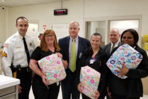 Nurses and Morris County Sheriff James M. Gannon 