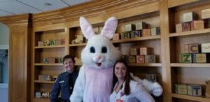 Easter Bunny at St. Clare's Hospital