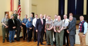 Morris County Sheriff James M. Gannon and his command staff