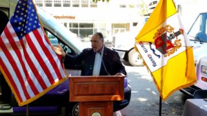 Morris County Prosecutor Fredric M. Knapp at unveiling of new Hope One vehicle on August 3, 2020