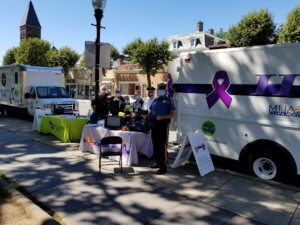 The Morris County Sheriff's Office Hope One mobile program with Morris County Navigating Hope in Morristown on June 8.