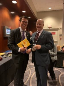 Morris County Sheriff James M. Gannon with Rick Smith, CEO and founder of Axon Enterprise Inc. and author of "The End of Killing."