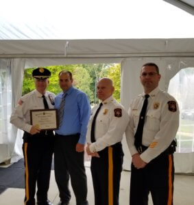 Morris County Sheriff's Office Bureau of Corrections Employee Ernest Stiner won received the Civilian Service Award at the agency's annual Medal Day on September 25. 