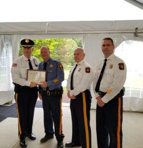 Morris County Sheriff James M. Gannon, Correctional Police Officer Richard Quinn, Bureau of Corrections Undersheriff Alan J. Robinson and Correctional Facility Warden Chris Klein.