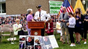 Morris County Sheriff James M. Gannon received a plaque from the Global Recovery Movement commending him for his advocacy of people struggling with substance use disorders. 