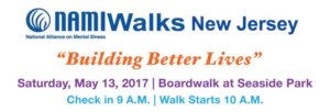 NAMI Walks - Building Better Lives! May 13 at the Seaside Park Boardwalk. Checkin at 9, Walk starts at 10am!